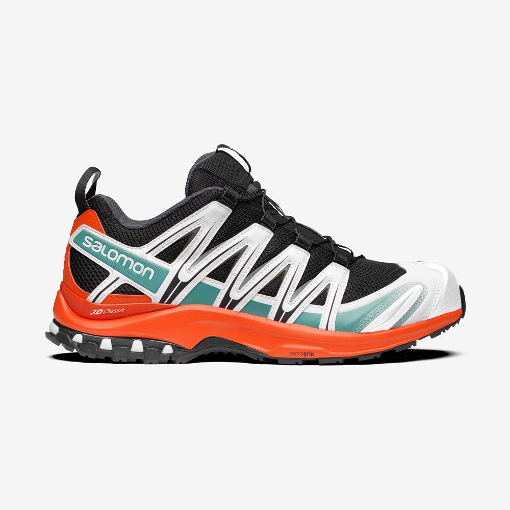 Baskets Salomon Homme Noir / Rouge Orange - Salomon XA PRO 3D - France (2741-QEHCD)